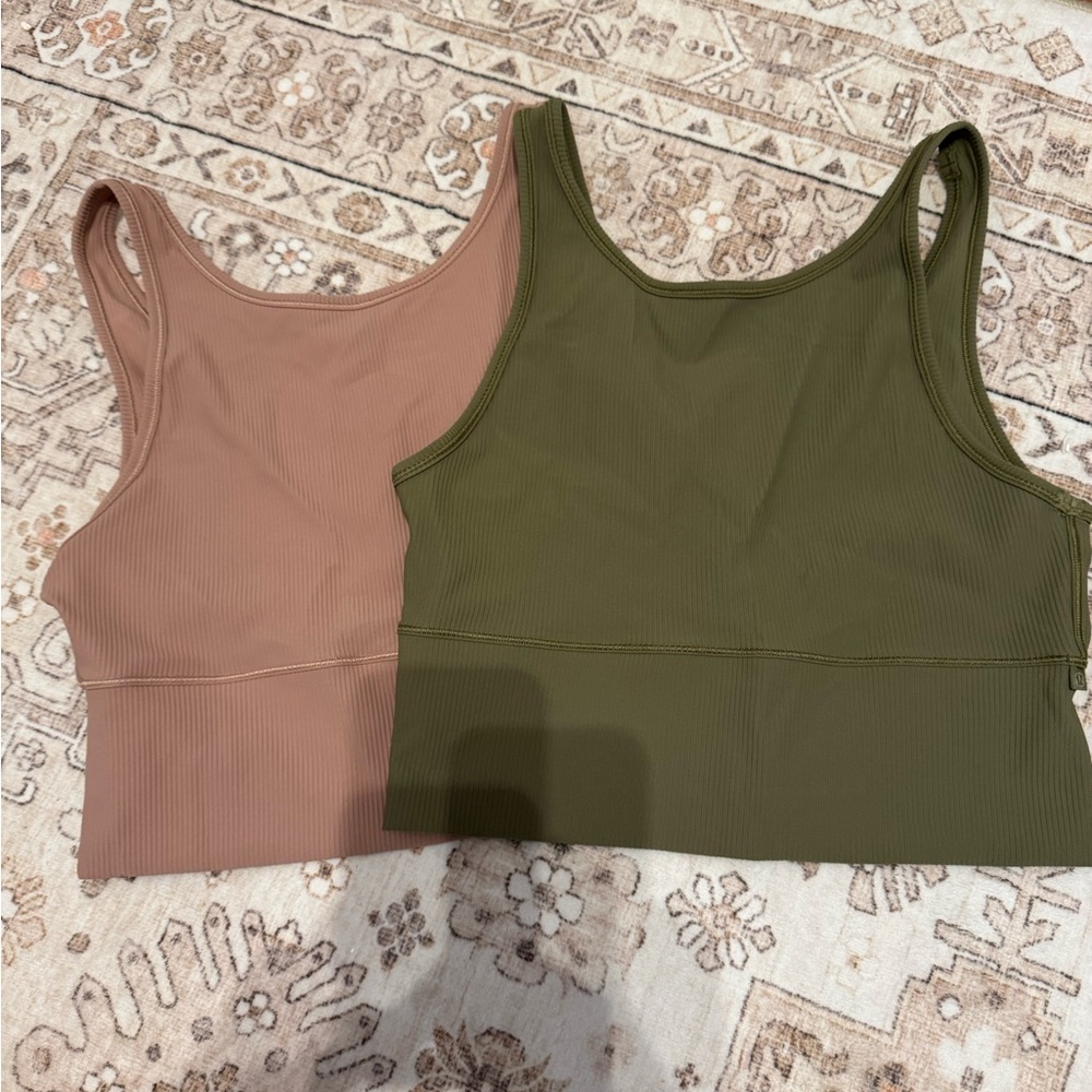 Lululemon power pivot Ribbed Tank Crop Top bundle